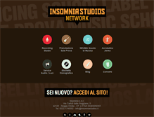 Tablet Screenshot of insomniastudios.it
